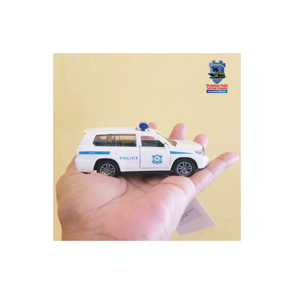 Miniatur Mobil Polisi Putih