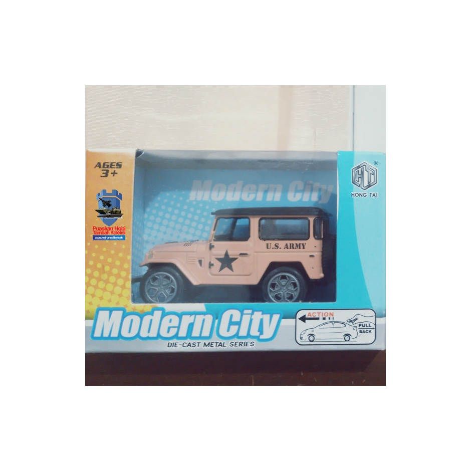 Miniatur Diecast Jeep Militer US Army