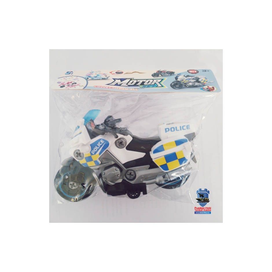 Mainan Motor Polisi Plastik 