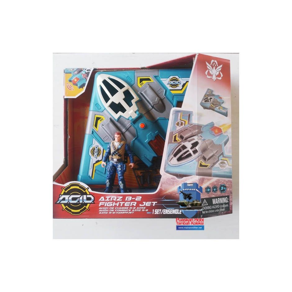 Mainan Pesawat Siluman B 2 Spirit Plus Figur Pilot