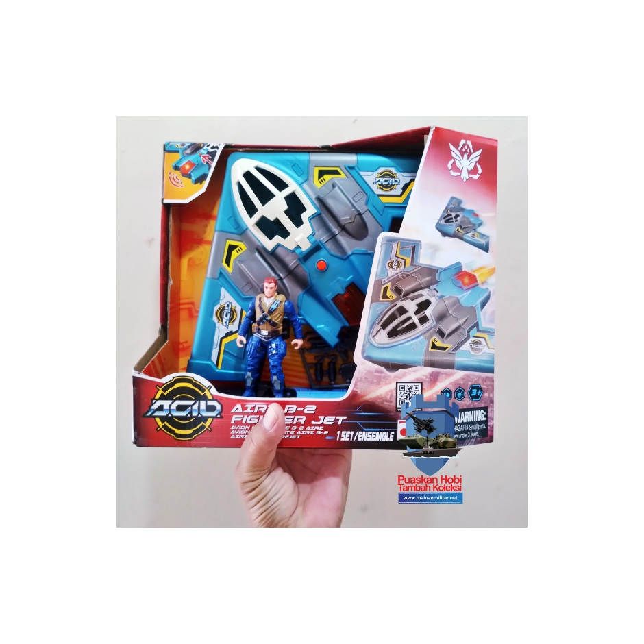 Mainan Pesawat Siluman B 2 Spirit Plus Figur Pilot