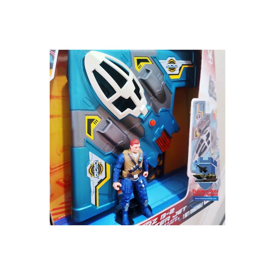 Mainan Pesawat Siluman B 2 Spirit Plus Figur Pilot