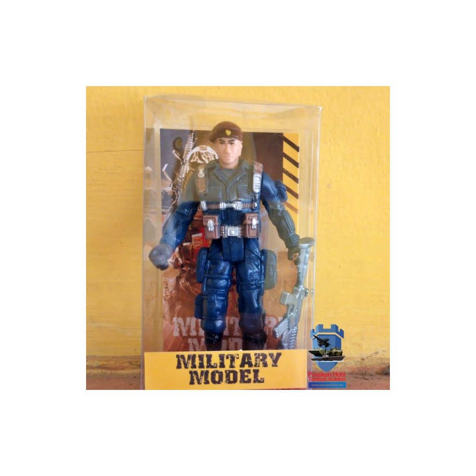 Action Figure Miniatur Tentara Baret Coklat Skala 18