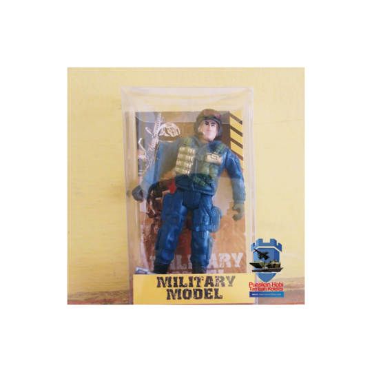 Action Figure Miniatur Tentara Helm Kacamata Skala 18
