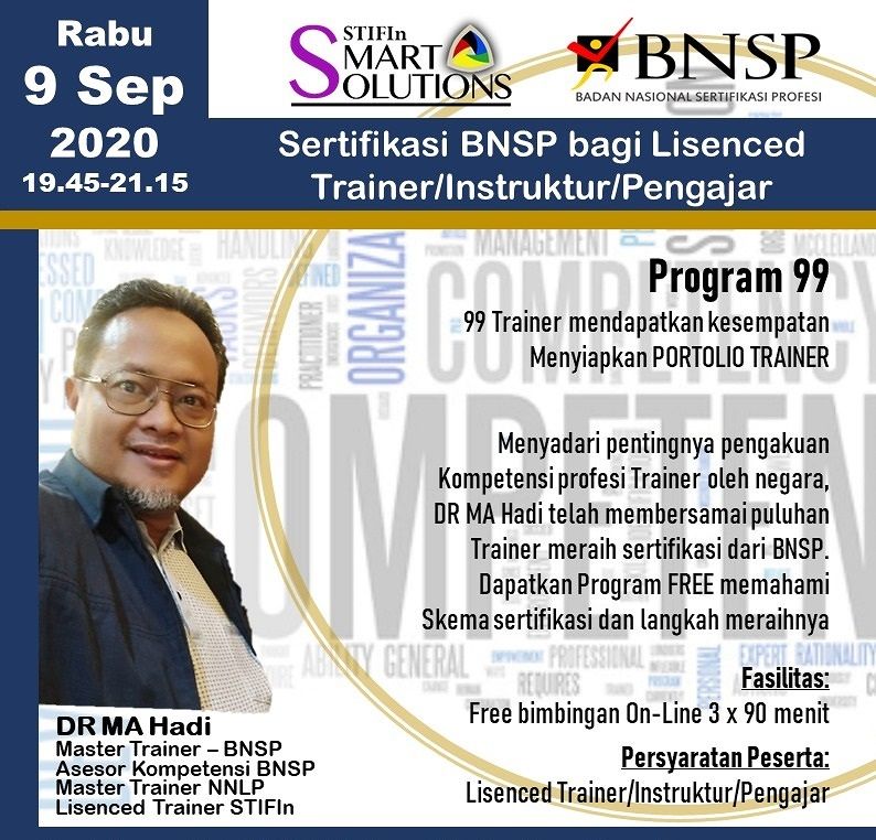 TFT Sertifikasi BNSP Full Online