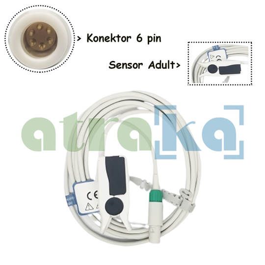 Direct Spo2 Infinium 6 Pin 1 Slot Adult - Asacare