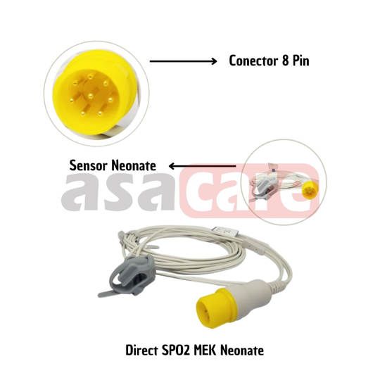 Direct Spo2 MEK 8 Pin Neonate - Medke
