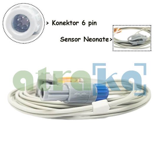 Direct Spo2 Mindray 6 Pin Neonate - Medke