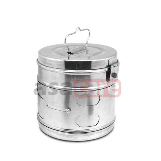 Tromol Kasa, Dressing Drum 18 cm - Stainless