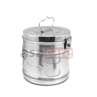 Tromol Kasa, Dressing Drum 18 cm - Stainless