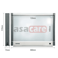 Super thin X ray Viewer LED Onemed - Double