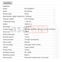 Suction Pump PIGEON : PN-3000XP70