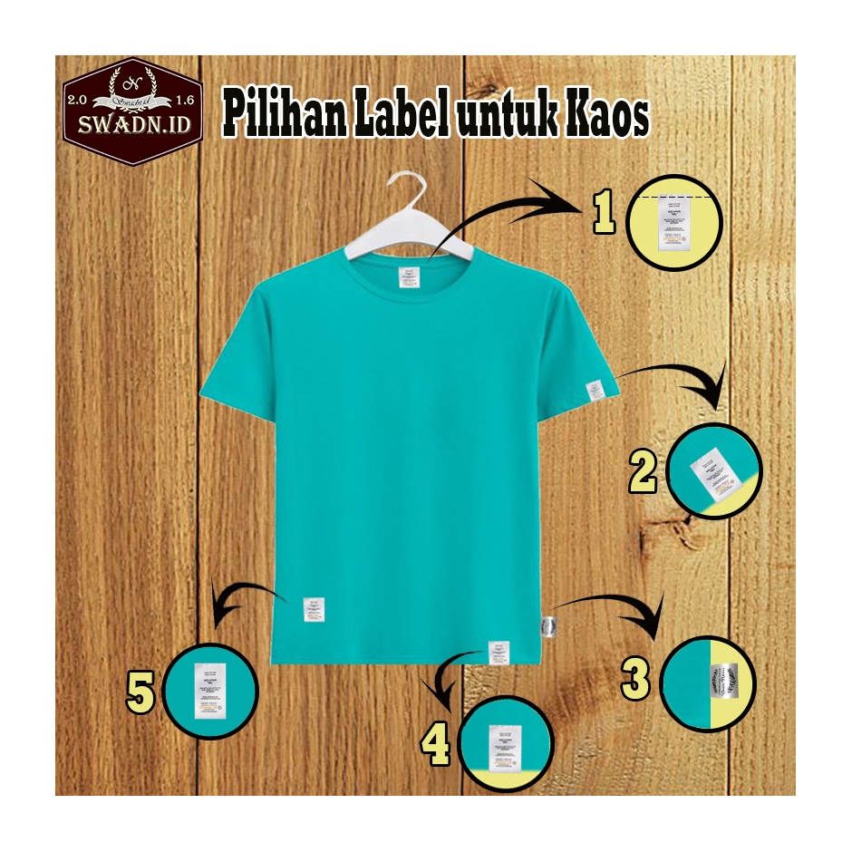 LABEL HIJAB / LABEL SATIN / TAG HIJAB / LABEL KAOS / LABEL CUSTOM / LABEL SATUAN / LABEL BAJU SATUAN