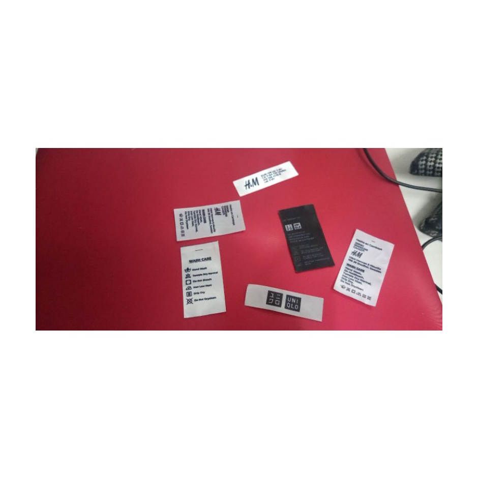 LABEL SATIN 4CM LABEL KAOS LABEL BAJU LABEL CELANA LABEL KAIN LABEL PRINTING