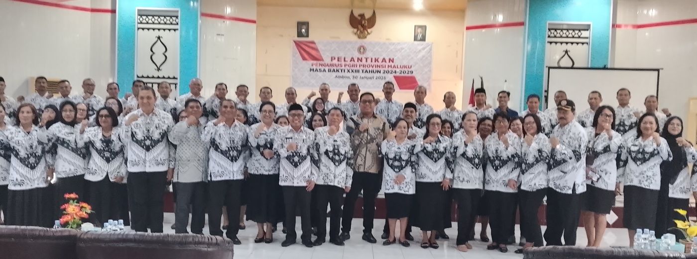 Toekan Lantik Pengurus PGRI, Siap Dengan Dikbud Tingkatkan Mutu Pendidikan Di Maluku