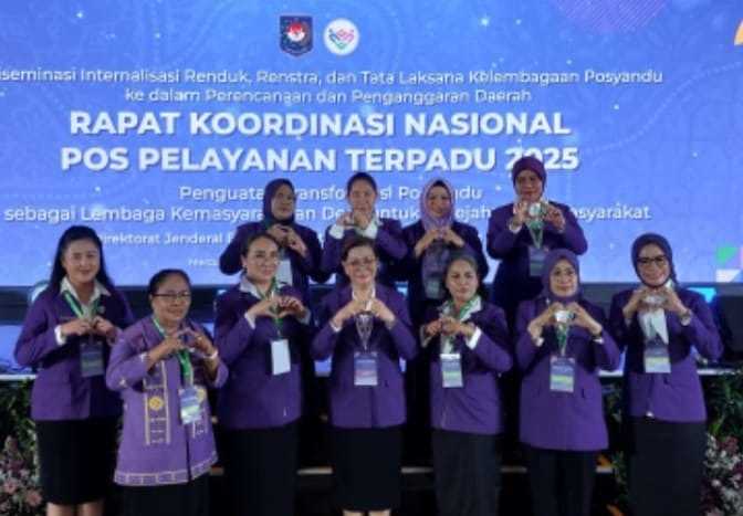 Maya B Lewerissa Hadiri  Rakornas Posyandu 2025, Maluku Komitmen Transformasi Layanan Desa