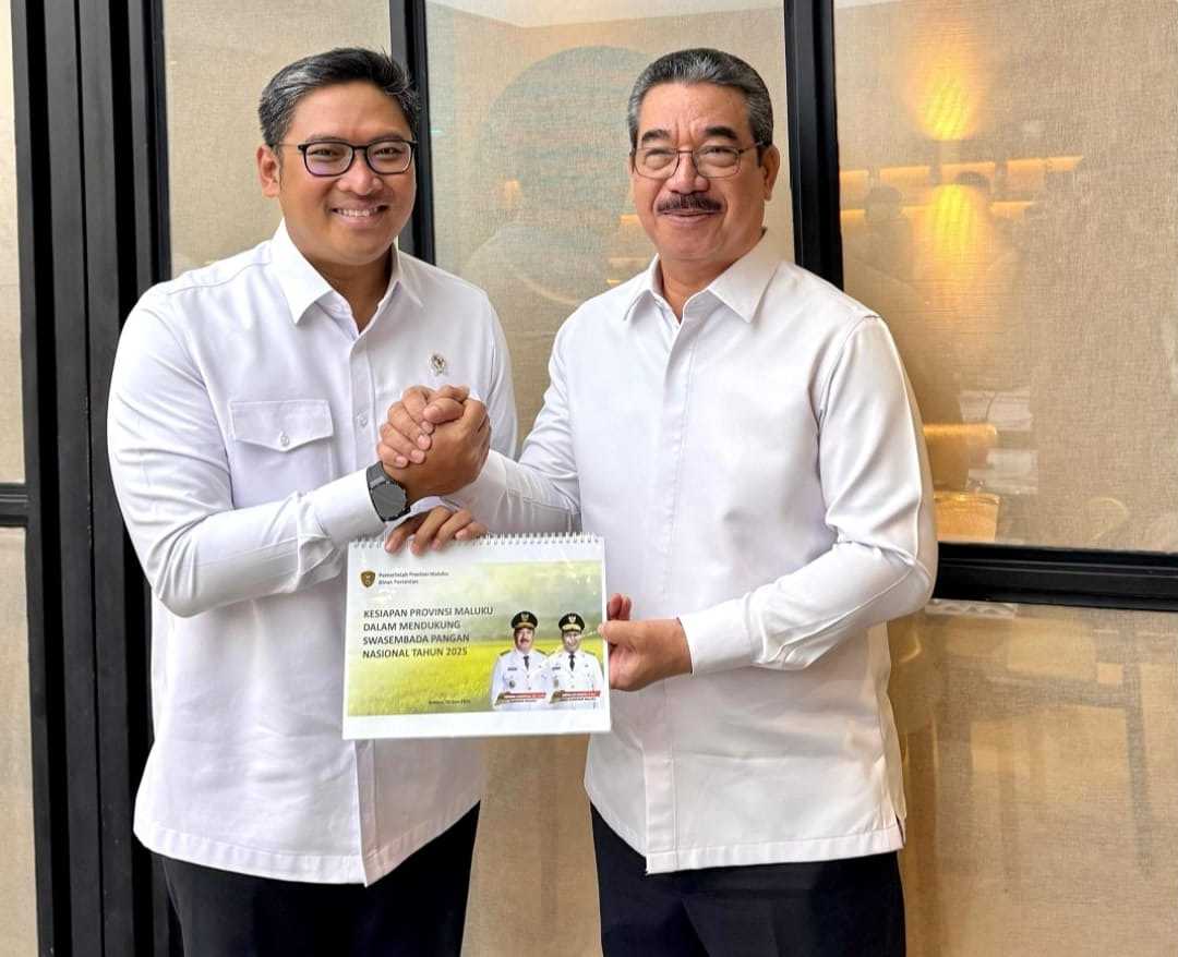 DUKUNG SWASEMBADA PANGAN NASIONAL GUBERNUR MALUKU TEMUI WAMEN PERTANIAN