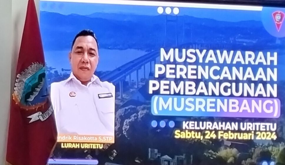 Lurah Uritetu Risakotta Gelar Musrembang Di Balai Kota, Siap Akomodir Program RT