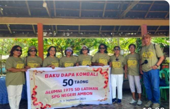 SD LATIHAN ANGKATAN 75 PULANG BAKU GANDENG RAYAKAN HUT KE-50, BERBAGI KASIH DI HUNUTH