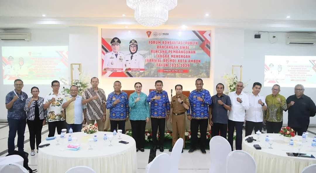 Walikota : F  RPJMD langkah strategis Merumuskan Pembangunan Kota Ambon Lima Tahun Kedepan. 