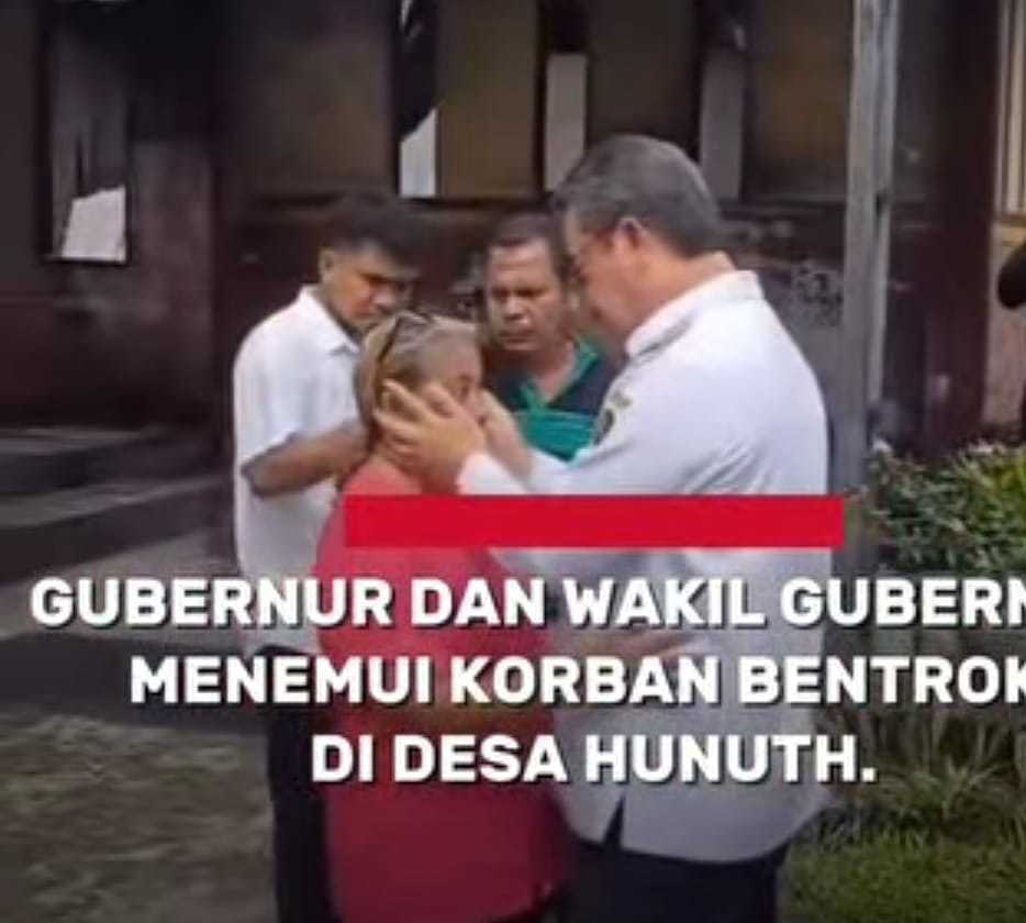 Gubernur & Wagub Tinjau Korban  Turut Menangis Dengan Korban 
