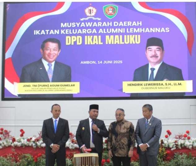 MUSYAWARAH DPD IKAL LEMHANNAS MALUKU RESMI DIBUKA WAGUB