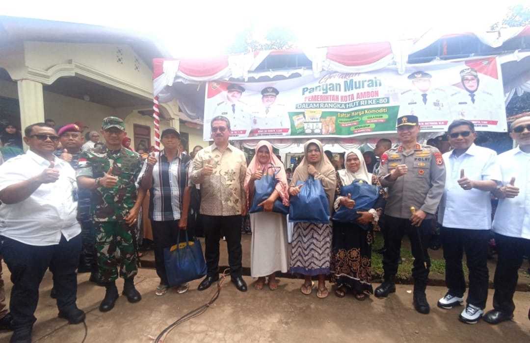 Gubernur Maluku Ikuti Vicon Gerakan Pangan Murah Serentak di 7.285 Kecamatan se-Indonesia
