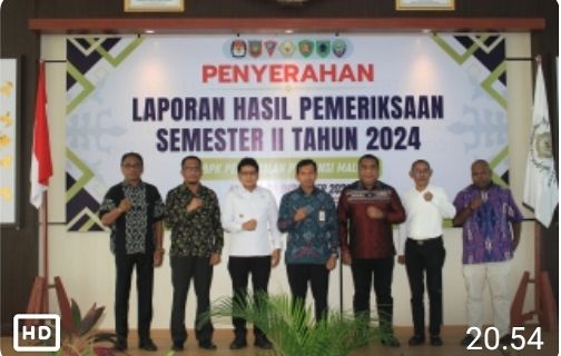 PEMPROV MALUKU TERIMA LHP SEMESTER II TAHUN 2024 DARI BPK PROVINSI MALUKU