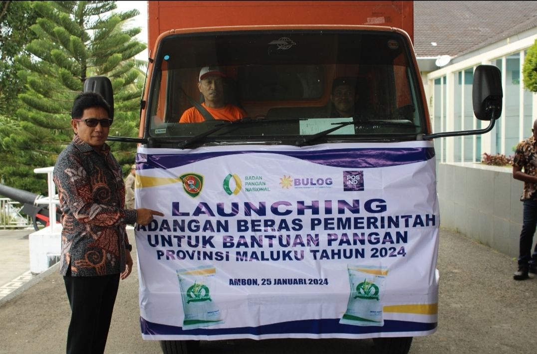 SEKDA LAUNCHING PENYALURAN  BERAS  BANTUAN PANGAN PROVINSI MALUKU TAHUN 2024