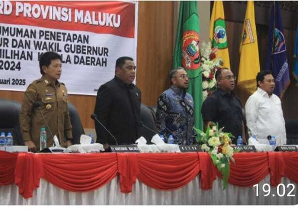 SADALI HADIRI RAPAT PARIPURNA PENETAPAN PASLON GUBERNUR DAN WAGUB