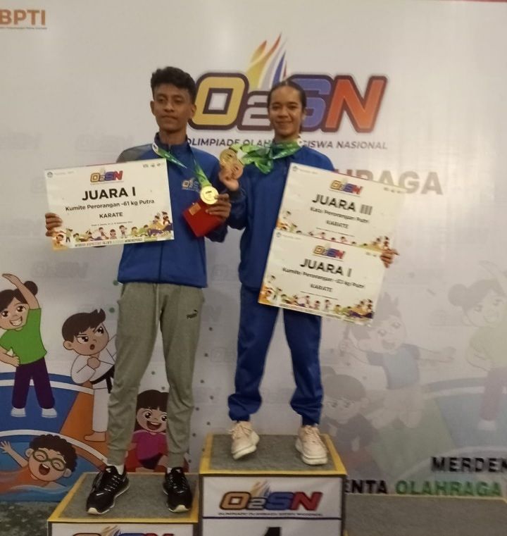 PESERTA O2SN MALUKU JUARA UMUM KARATE TINGKAT NASIONAL