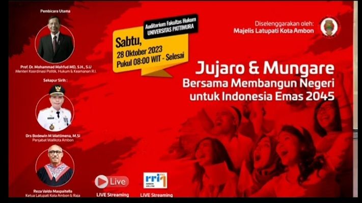 MASPAITELLA : DIHARI SUMPAH PEMUDA JUJARO-MUNGARE KOTA AMBON SERUKAN KEMBALIKAN NEGERI ADAT