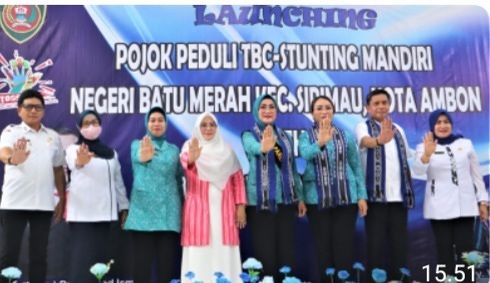 WIDYA LAUNCHING POJOK PEDULI TBC-STUNTING MANDIRI DI NEGERI BATU MERAH