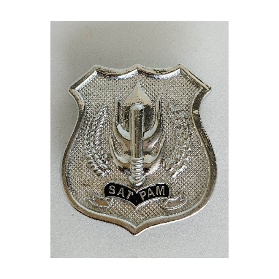 PIN KEWENANGAN SATPAM LOGO SILVER