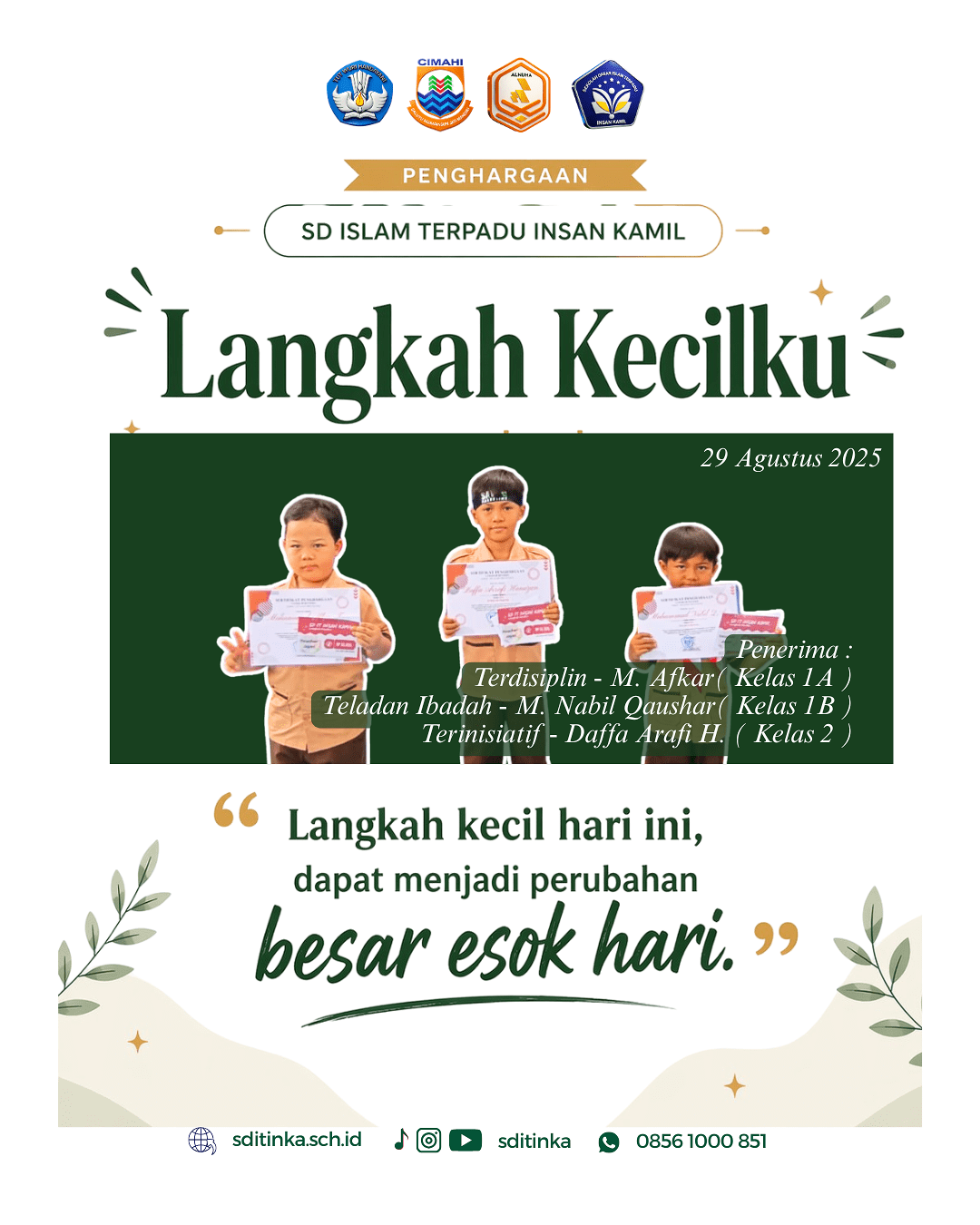 Langkah Kecilku Bulan Agustus 2025
