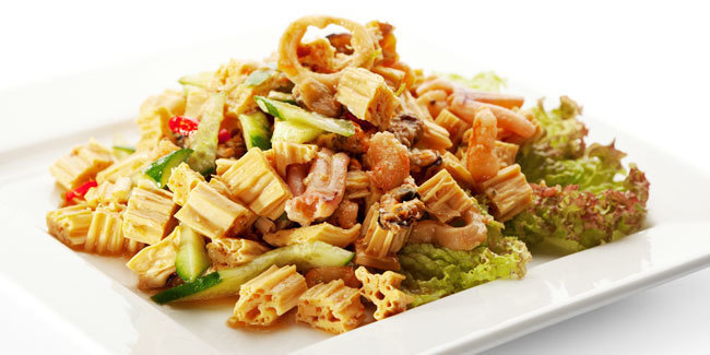 Tumis Kembang Tahu Campur Ikan Asin