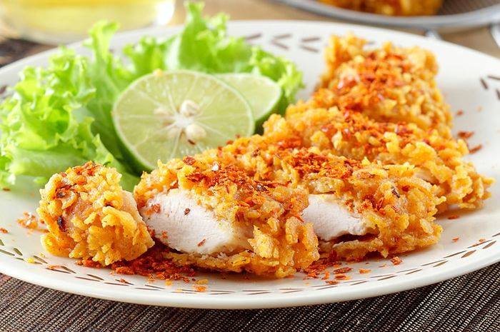 AYAM CORNFLAKE PEDAS SOY