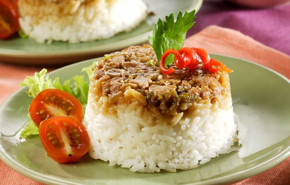 NASI TIM AYAM BAWANG SOY