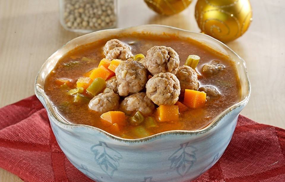 SUP BOLA DAGING BAWANG SOY