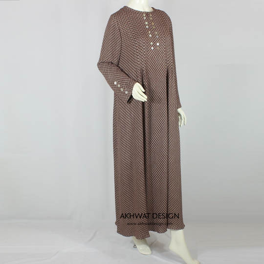 Abaya Linen Maroon