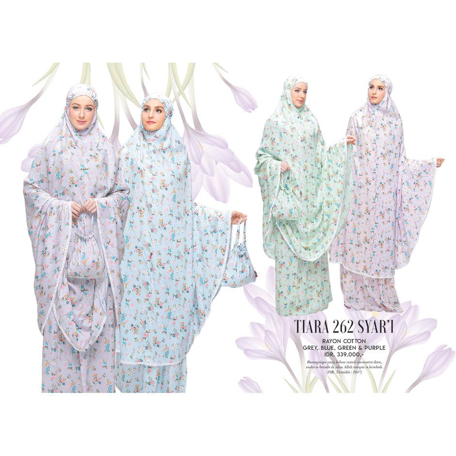 Mukena Tatuis Tiara 262 Syar'i Blue