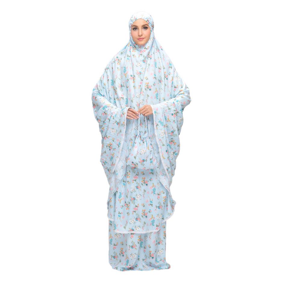 Mukena Tatuis Tiara 262 Syar'   i Blue