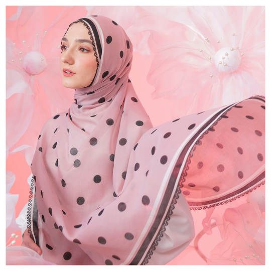 Tatuis Square Hijab Damour 102 Dusty Purple Reguler
