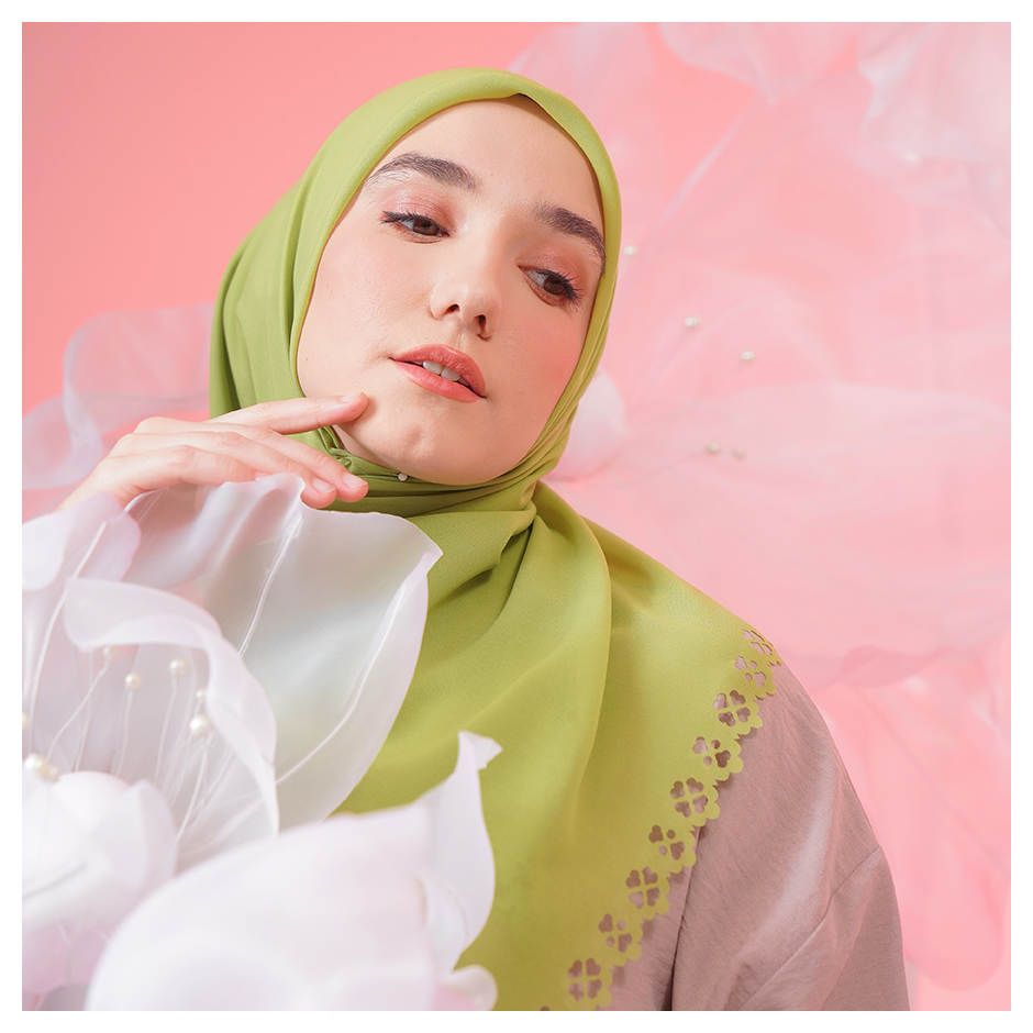 Tatuis Square Hijab Damour 118 Green Reguler