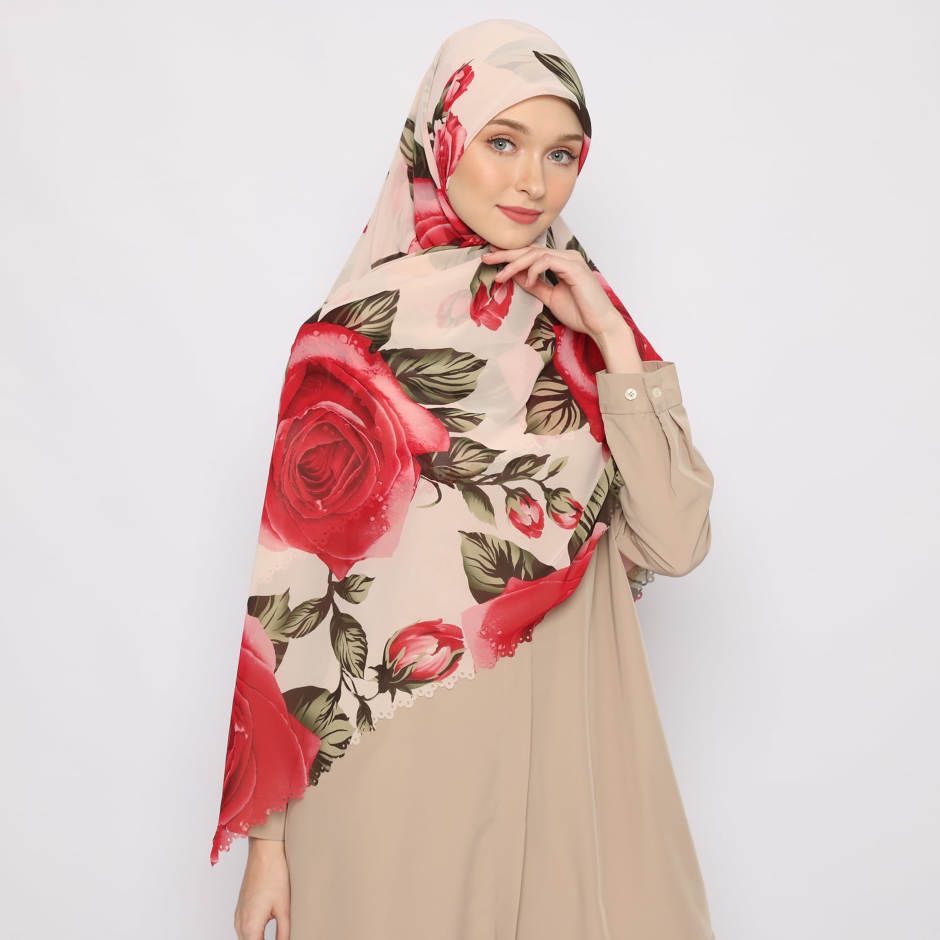 Tatuis Square Hijab Damour 105 Beige Maxi