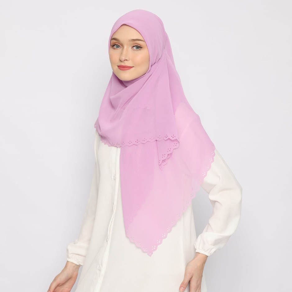 Tatuis Square Hijab Damour 119 Lylac Reguler