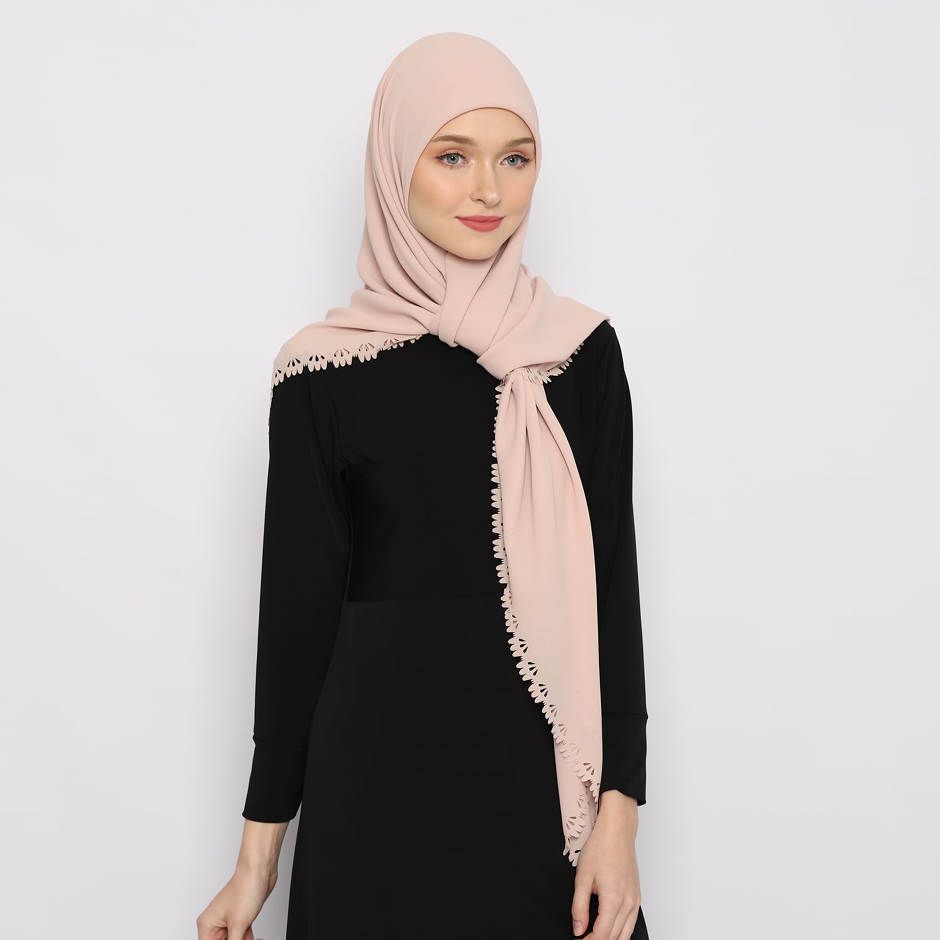 Tatuis Square Hijab Damour 122 Brown Maxi