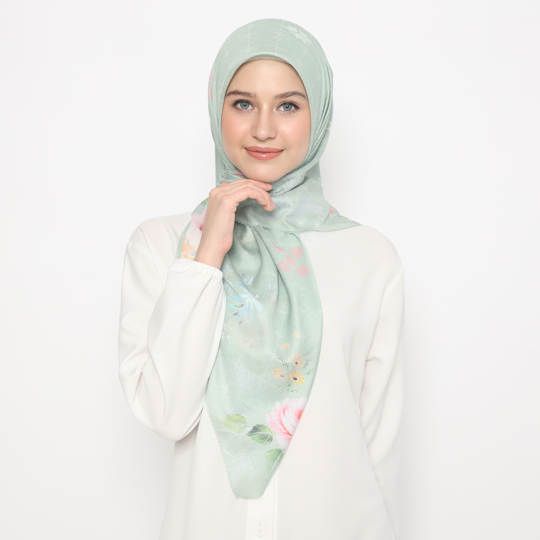 Tatuis Square Hijab Damour Style 001 Green