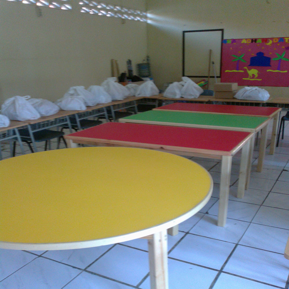Meja sekolah grouping sistem