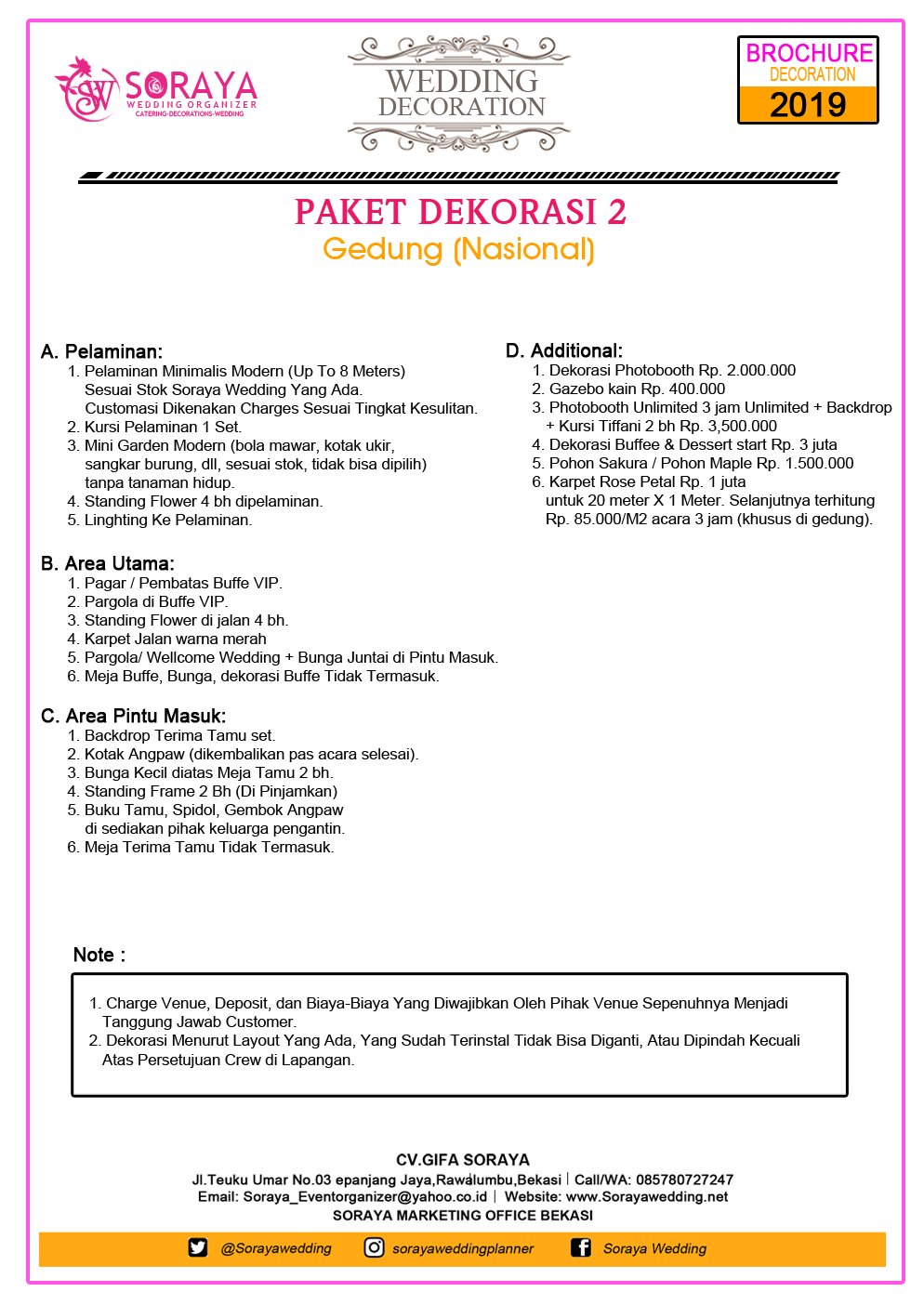 Paket Dekorasi Pelaminan 2020 2020 